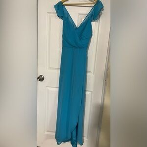 Elegant sky blue Evening Dress